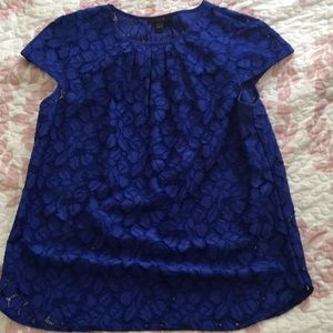 J. Crew Factory Cap-sleeve floral lace top 6
